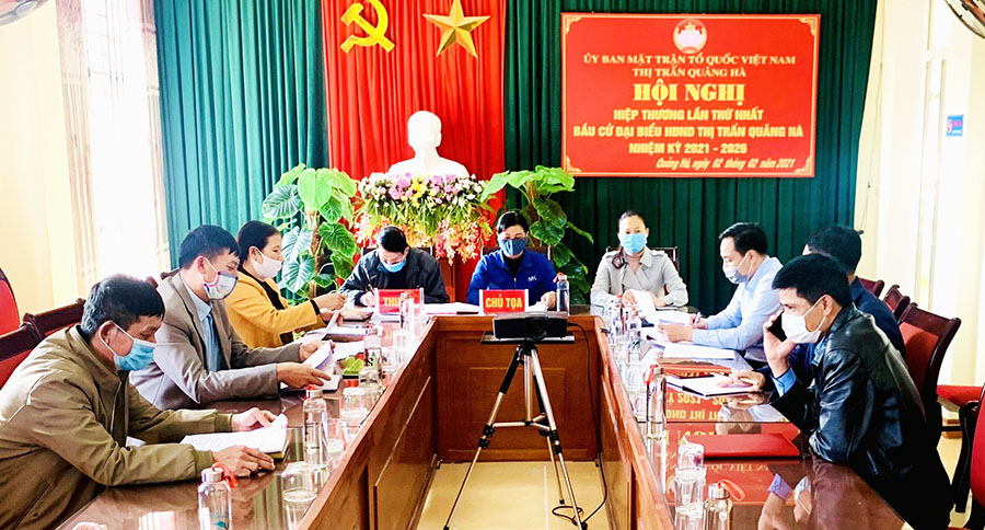 Thị trấn Quảng Hà, huyện Hải Hà tổ chức hội nghị hiệp thương lần thứ nhất.