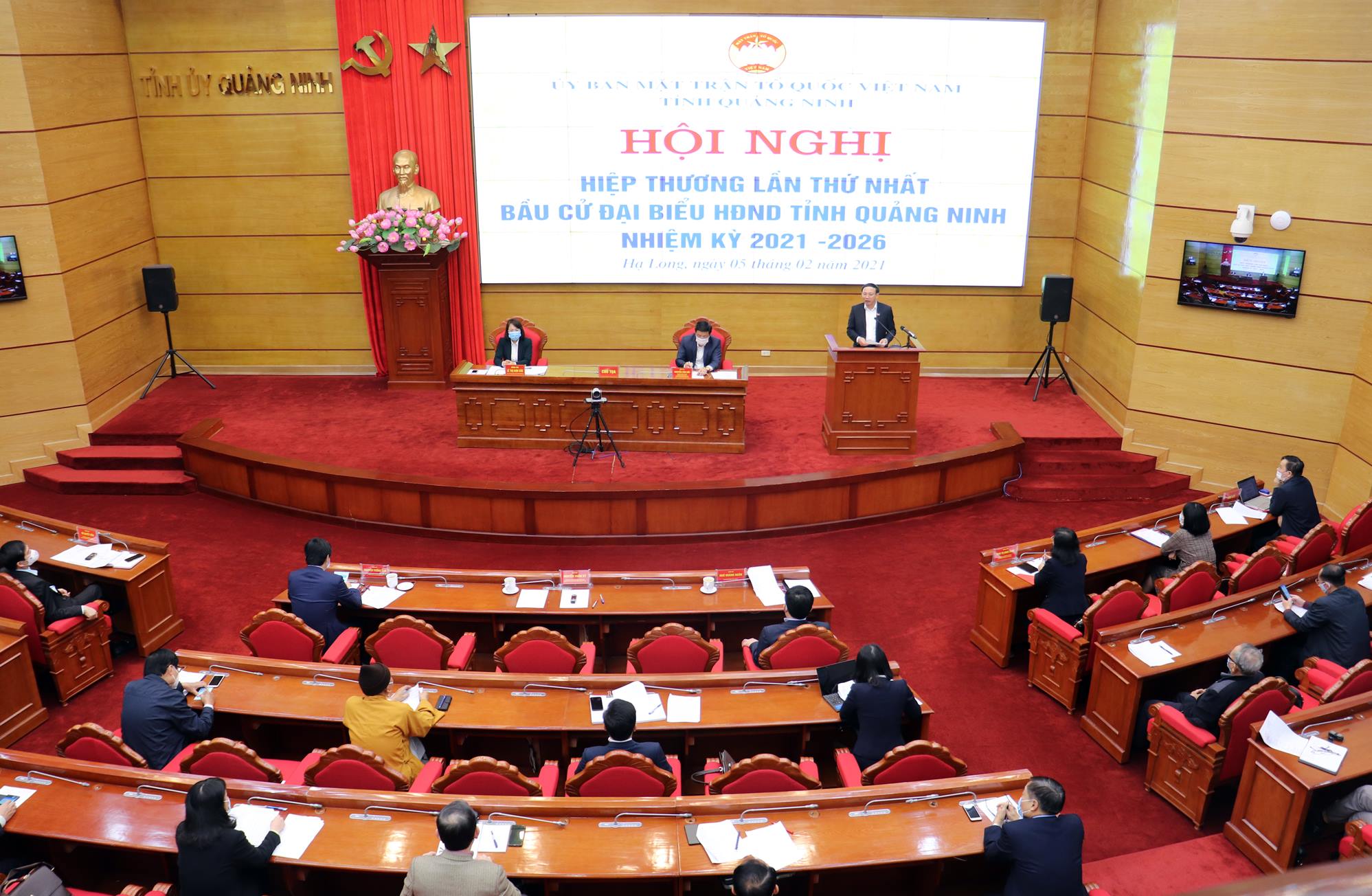 Ủy ban MTTQ Việt Nam tỉnh Quảng Ninh tổ chức Hội nghị hiệp thương lần thứ nhất bầu cử đại biểu HĐND tỉnh nhiệm kỳ 2021-2026.