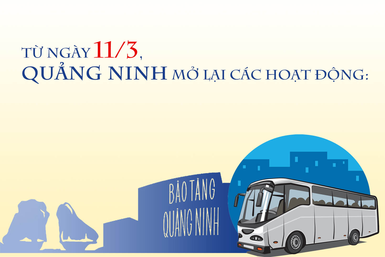 Từ 11/3, Quảng Ninh mở lại các hoạt động du lịch, cơ sở kinh doanh có điều kiện...