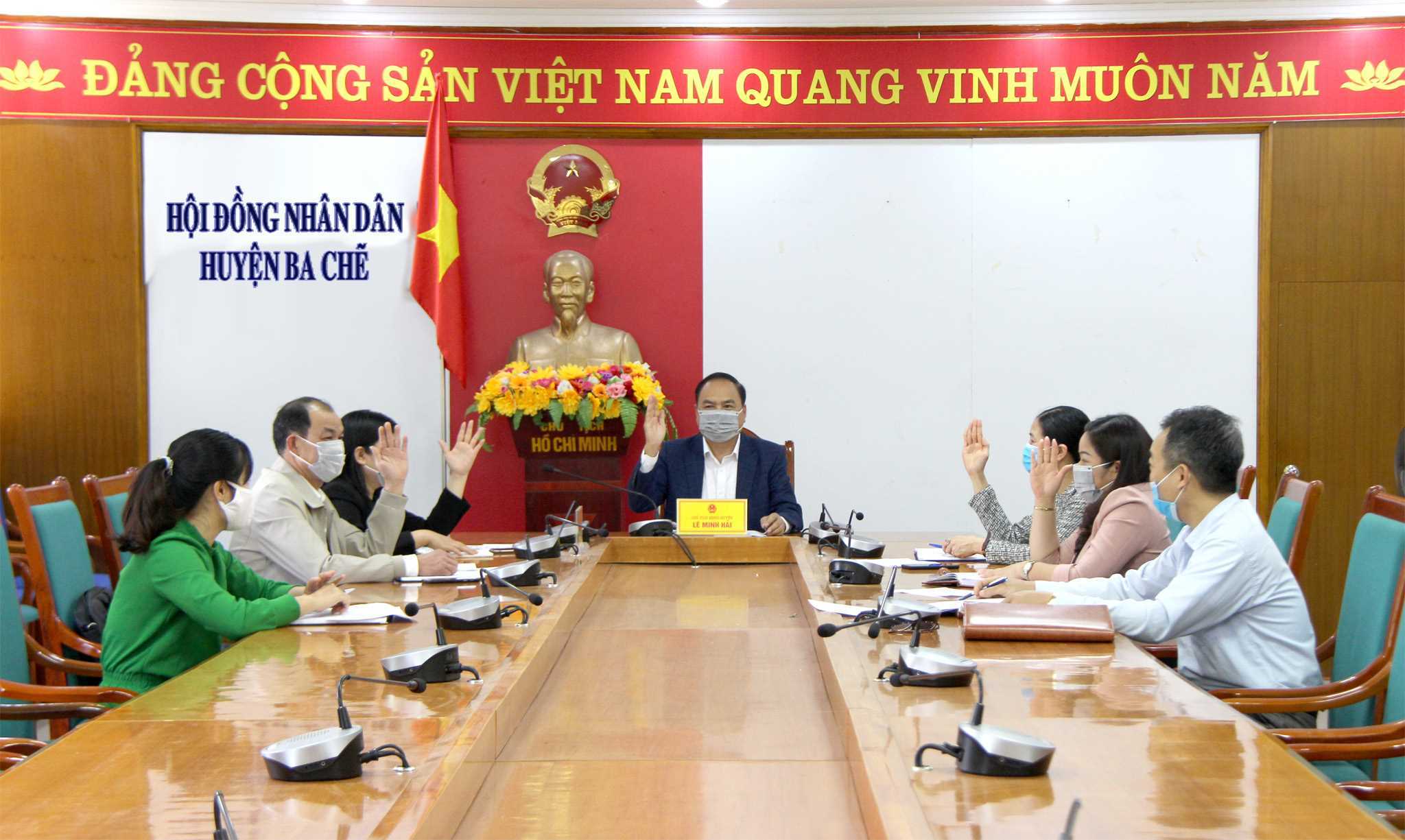 HĐND huyện Ba Chẽ tổ chức hội nghị giới thiệu người ứng cử đại biểu HĐND huyện khoá XX, nhiệm kỳ 2021 - 2026, tháng 2/2201