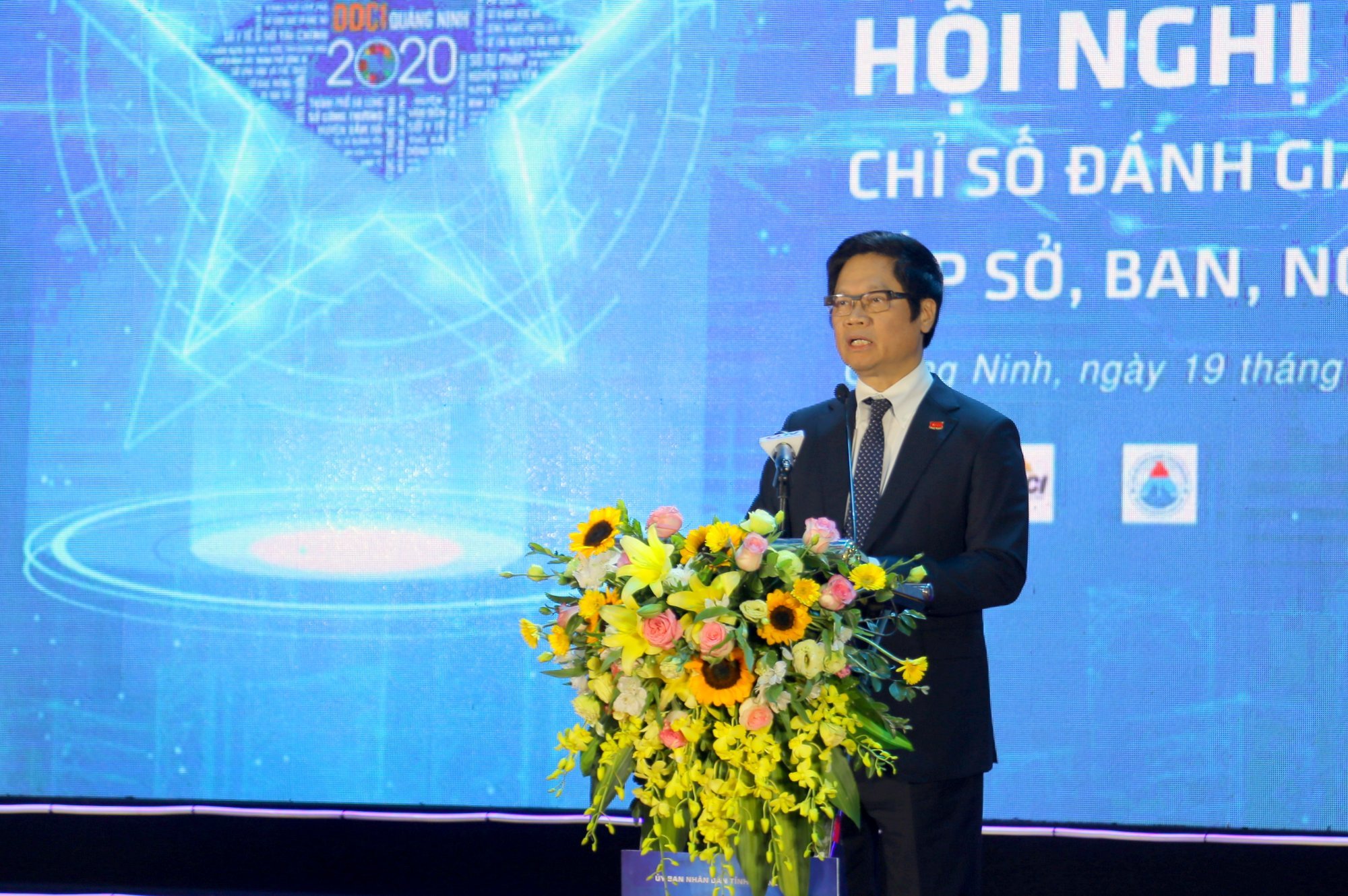 Đồng chí Vũ Tiến Lộc, phát biểu tại hội nghị.