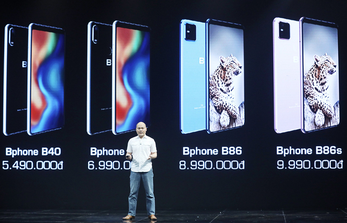 Bốn mẫu Bphone được công bố hồi tháng 5/2020.