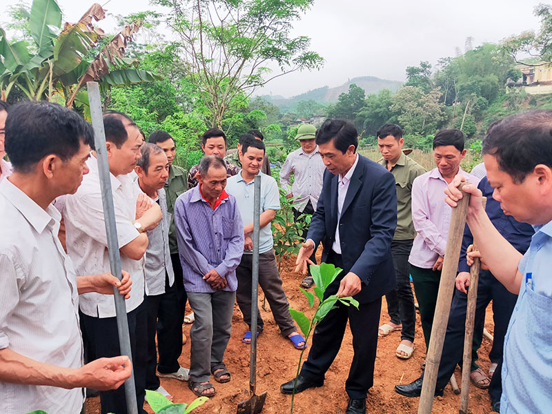 Sau khi tiếp nhận hỗ trợ, cán bộ và nhân dân xã Đồn Đạc bắt tay ngay thực hiện các tiêu chí xây dựng nông thôn mới