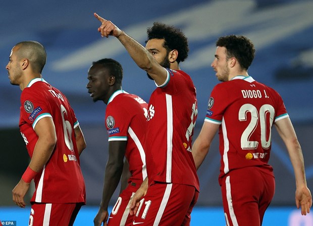 Salah ghi bàn thắng cho Liverpool trên sân khách. (Nguồn: EPA)