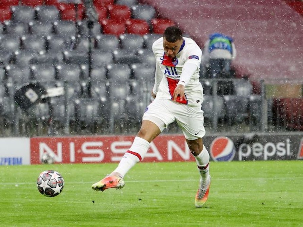 Mbappe ghi dấu giày ở 37 bàn trong 34 trận cho PSG tại Champions League. Ảnh: Reuters.
