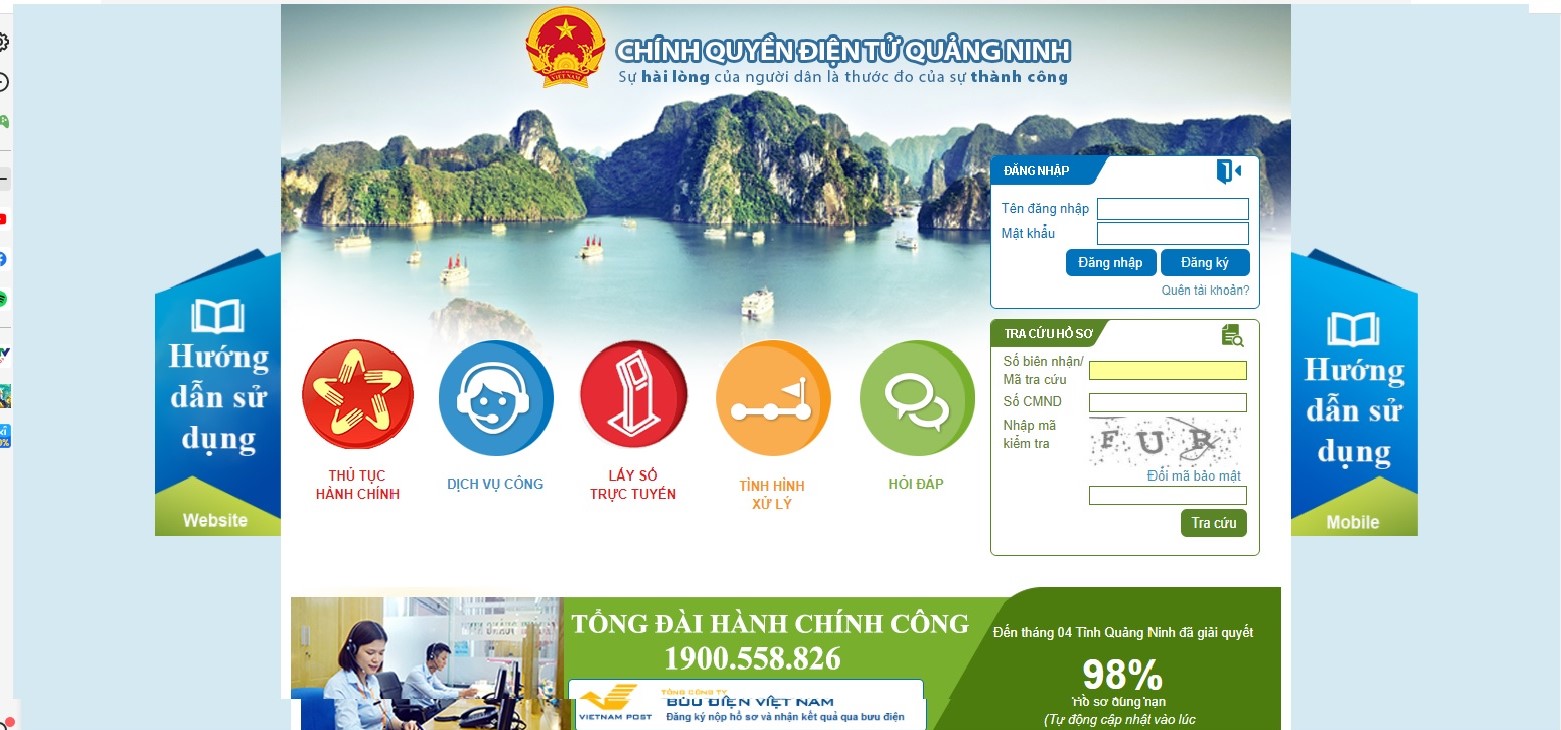 Người dân và doanh nghiệp vào trang dịch vụ công của tỉnh tại địa chỉ http://dichvucong.quangninh.gov.vn và lấy số thứ tự của lĩnh vực mình cần làm thủ tục hành chính.