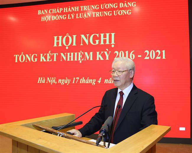 Tổng Bí thư Nguyễn Phú Trọng phát biểu tại Hội nghị. Ảnh: TTXVN
