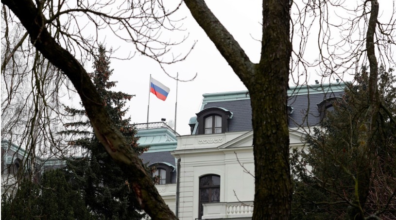 Đại sứ quán Nga tại Cộng hoà Czech. Ảnh: RT