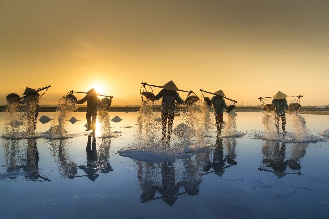 Mùa làm muối thường bắt đầu vào tháng 3, kết thúc đến tháng 9. Đến vào dịp này, du khách sẽ được tìm hiểu về quy trình sản xuất muối thủ công ở Ninh Hòa.