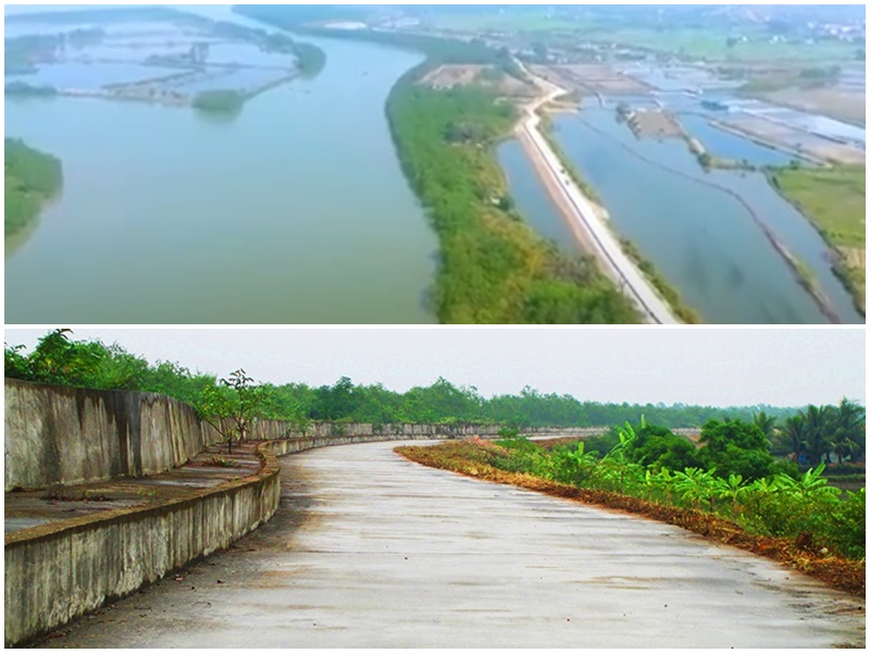 Hệ thống đê biển trên địa abfn tỉnh được đầu tư kiên cố đam rbaro ứng phó với 