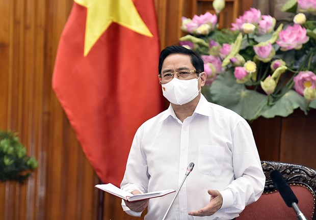 Thủ tướng Phạm Minh Chính phát biểu tại buổi làm việc. (Nguồn: VGP)