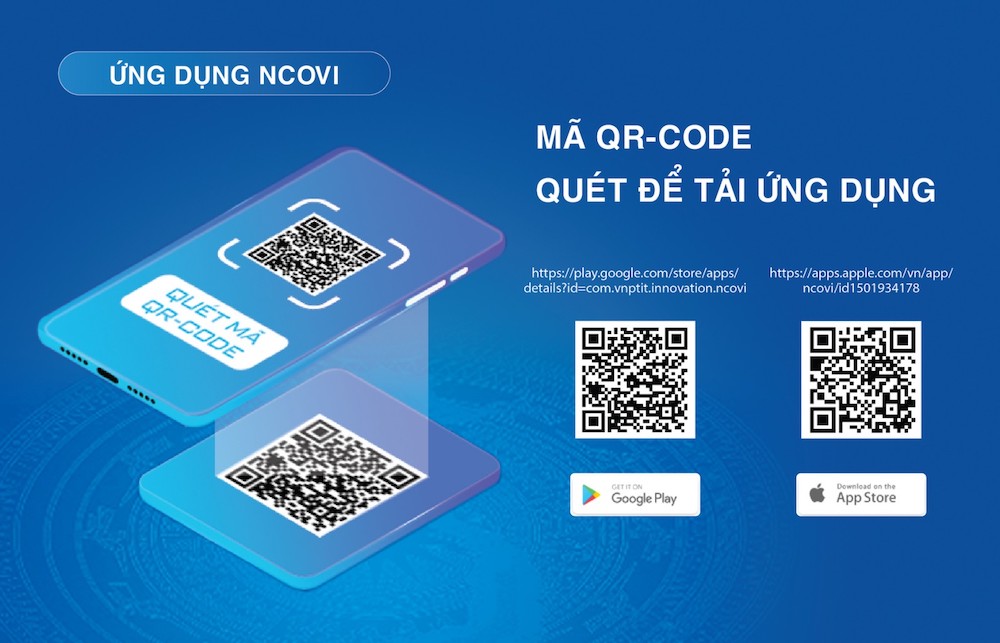 Quét mã QRCode đẩy mạnh khai báo y tế phục vụ công tác chống dịch.