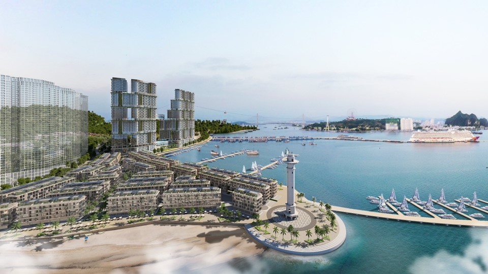 Phối cảnh Vịnh du thuyền Sun Marina.