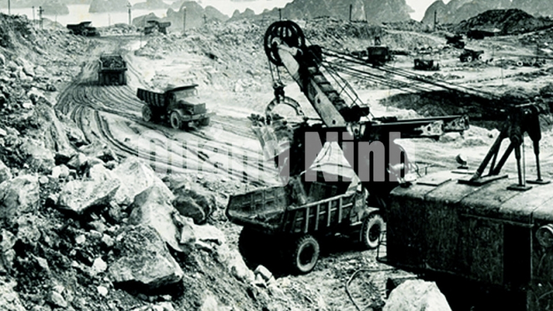 Công trường than ở Quảng Ninh trong những năm kháng chiến chống Mỹ cứu nước. Ảnh tư liệu Vinacomin