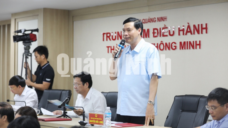 Đồng chí Nguyễn Đức Long, Phó Bí thư Tỉnh ủy, Chủ tịch UBND tỉnh, kết luận cuộc họp (4-2019). Ảnh: Đỗ Phương