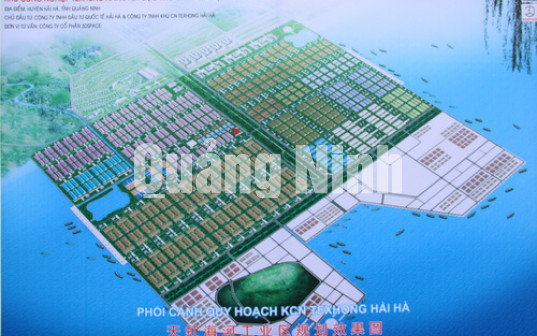 Phối cảnh quy hoạch KCN Texhong Hải Hà (thuộc KCN Cảng biển Hải Hà).
