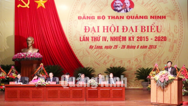 Đại hội đại biểu Đảng bộ Than Quảng Ninh khóa IV diễn ra trong hai ngày 25 và 26-6.
