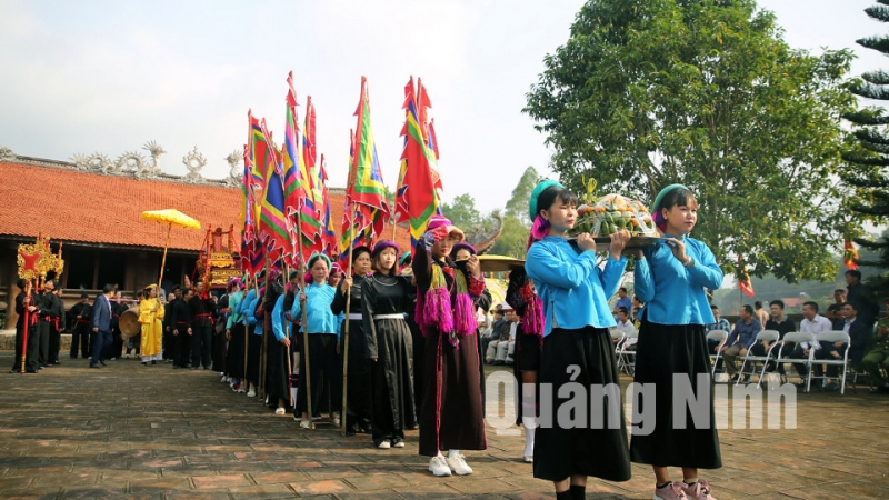 Nghi lễ tế Thần Hoàng Cần tại hội đình Lục Nà (2-2019). Ảnh: Hùng Sơn