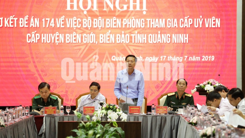 Đồng chí Nguyễn Văn Đọc, Bí thư Tỉnh ủy, phát biểu tại hội nghị (7-2019). Ảnh: Mạnh Trường