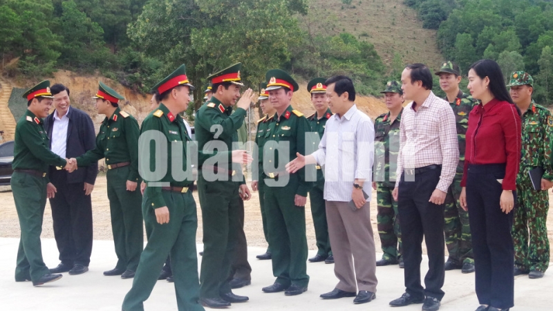 Đoàn công tác kiểm tra công tác chuẩn bị Diễn tập KVPT tỉnh Quảng Ninh.