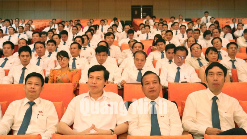Đồng chí Nguyễn Đức Long, Phó Bí thư Tỉnh uỷ, Chủ tịch UBND tỉnh dự đại hội.
