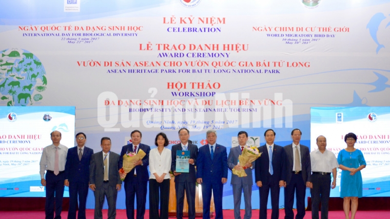 Vườn Quốc gia Bái Tử Long được nhận danh hiệu Vườn Di sản ASEAN. Ảnh: Nguyễn Hoa