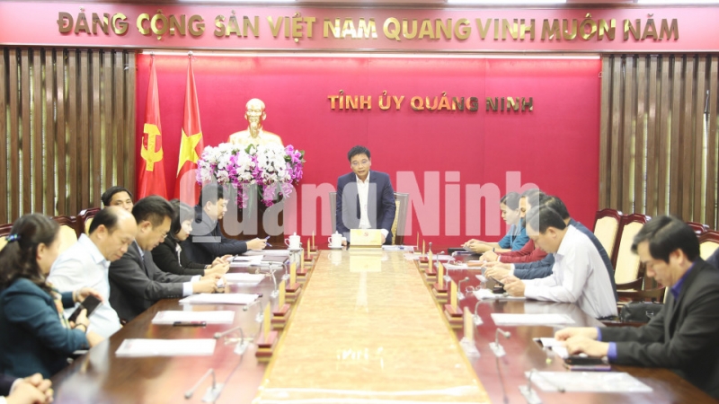 Chủ tịch UBND tỉnh Nguyễn Văn Thắng chủ tịch Hội đồng Thi tuyển, chủ trì kỳ thi (1-2019). Ảnh: Đỗ Phương