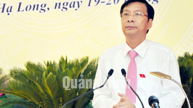 Đồng chí Nguyễn Văn Đọc, Bí thư Tỉnh ủy, Chủ tịch HĐND tỉnh phát biểu chỉ đạo tại Đại hội