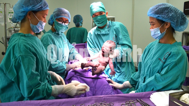 Những em bé được sinh ra tại Bệnh viện sản nhi Quảng Ninh (12-2018). Ảnh: Nguyễn Hoa