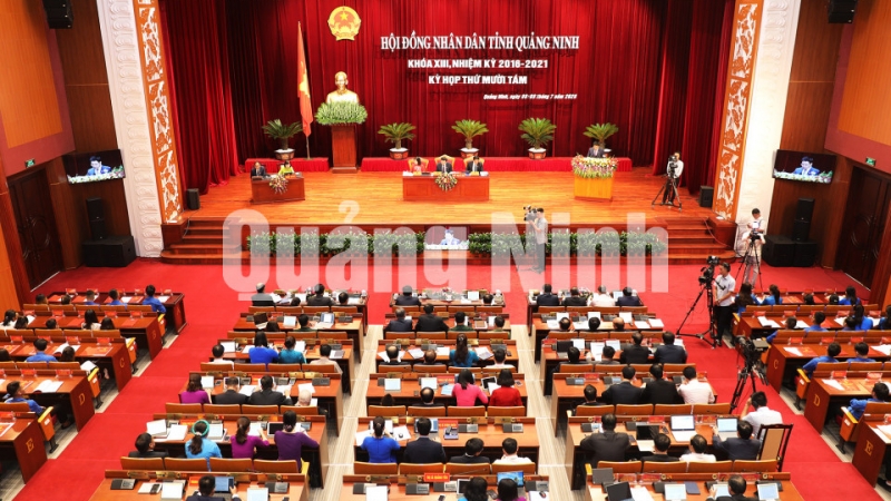 Quang cảnh Kỳ họp thứ 18, HĐND tỉnh (7-2020). Ảnh: Đỗ Phương