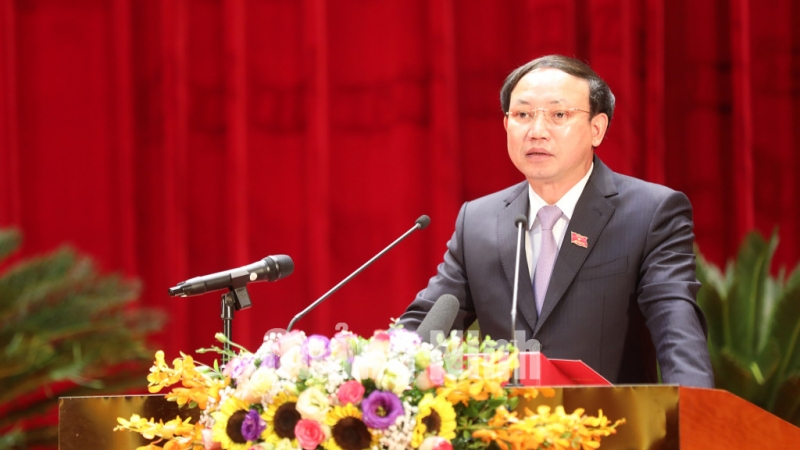 Bí thư Tỉnh ủy Nguyễn Xuân Ký, Chủ tịch HĐND tỉnh phát biểu tại cuộc họp (7-2021). Ảnh: Đỗ Phương