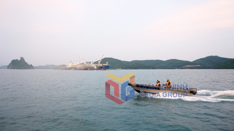 Bộ đội biên phòng tỉnh tuần tra trên biển (8-2021). Ảnh: Nguyễn Thanh