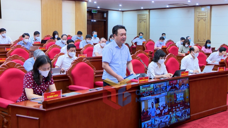 Các đại biểu phát biểu tại hội nghị (8-2021). Ảnh: Thu Chung