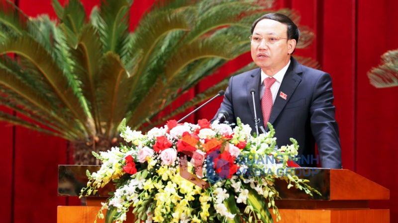 Đồng chí Nguyễn Xuân Ký, Ủy viên BCH Trung ương Đảng, Bí thư Tỉnh ủy, Chủ tịch HĐND tỉnh phát biểu khai mạc Kỳ họp.