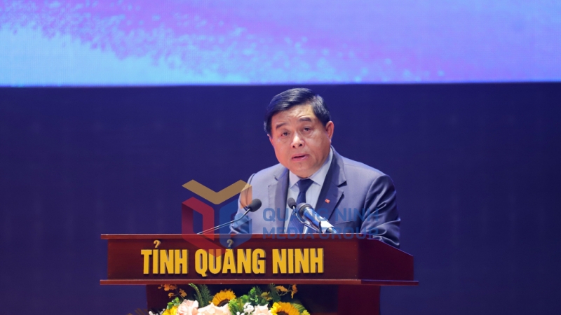 Bộ trưởng Bộ KH&ĐT Nguyễn Chí Dũng, phát biểu khai mạc hội nghị.