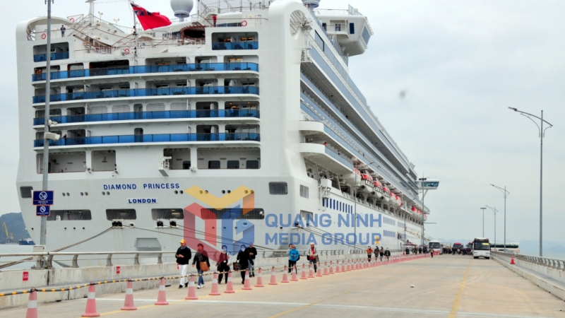 Tàu du lịch cập Cảng tàu khách quốc tế Hạ Long (1-2020). Ảnh: Đỗ Phương