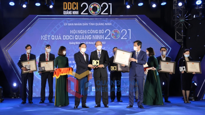 TX Quảng Yên vươn lên đứng đầu DDCI Quảng Ninh 2021 khối các huyện, thị xã, thành phố (1-2022). Ảnh: Minh Hà