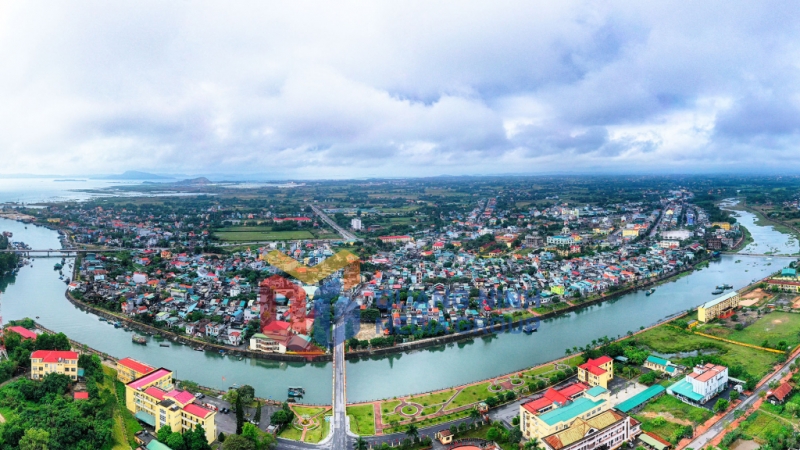 Huyện Hải Hà nhìn từ trên cao (11-2018). Ảnh: Hùng Sơn