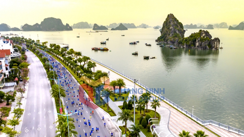 2022-11_Đường chạy Halong Bay Heritage Marathon 2022. Ảnh: Ban tổ chức Giải cung cấp