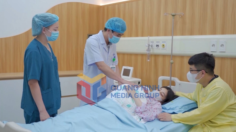 2023-11_Mô hình Phòng sinh thân thiện tại Bệnh viện Sản Nhi Quảng Ninh. Ảnh: Hoài Minh