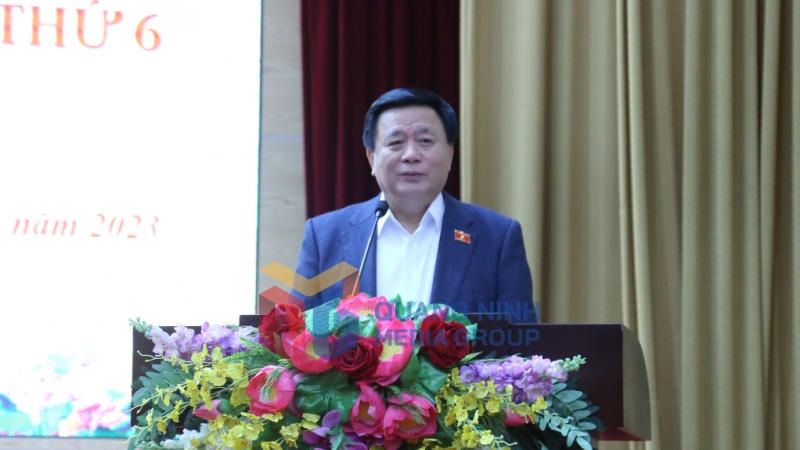2023-11_Uỷ viên Bộ Chính trị Nguyễn Xuân Thắng tiếp xúc cử tri TP Hạ Long. Ảnh: Thu Chung