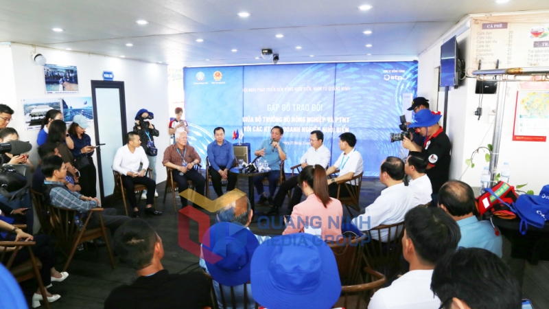 2024-03-Bộ trưởng Bộ NN&PTNT Lê Minh Hoan với các HTX, doanh nghiệp nuôi trồng thủy sản- Quang cảnh buổi gặp gỡ. Ảnh: Nguyễn Thanh