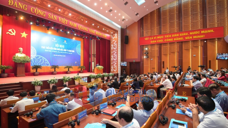 Hội nghị Phát triển bền vững nuôi biển, nhìn từ Quảng Ninh với chủ đề “Nuôi biển, vì nguồn sống xanh cho thế hệ mai sau”. Ảnh: Thu Chung