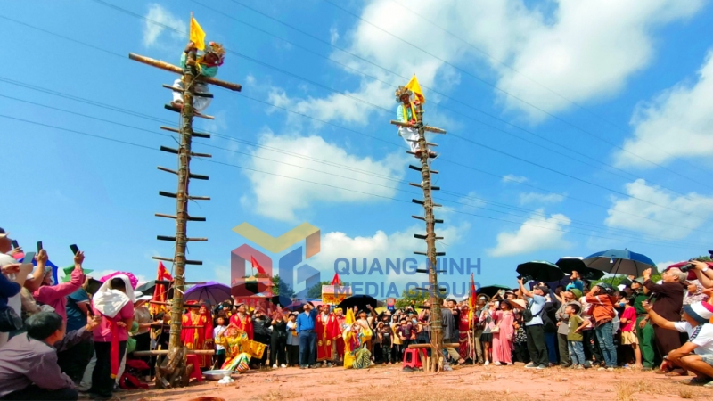 Lễ Đại phan trong Ngày hội Văn hóa - Thể thao dân tộc Sán Dìu huyện Tiên Yên năm 2023. Ảnh: Hà Phong