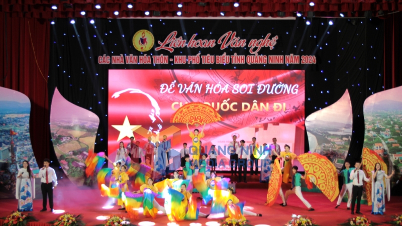 2024-08_Liên hoan văn nghệ các nhà văn hoá thôn - khu phố văn hoá tiêu biểu năm 2024 - Phần thi của nhà văn hóa khu phố 6, phường Thanh Sơn, TP Uông Bí. Ảnh: Phạm Học