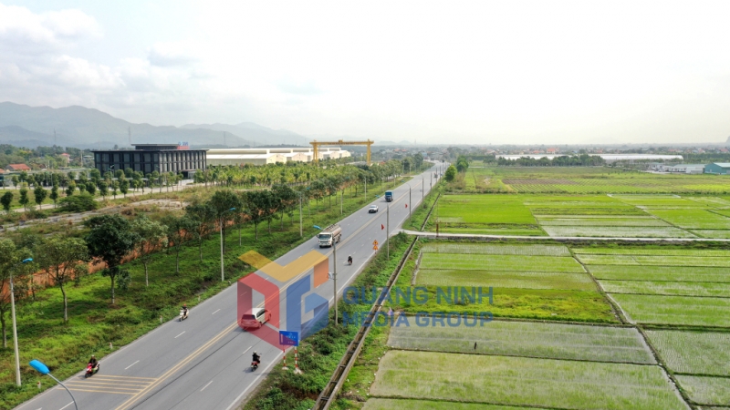 Quốc lộ 18 chạy qua TX Đông Triều (3-2020). Ảnh: Đỗ Giang