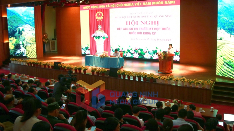 Quang cảnh buổi tiếp xúc cử tri (10-2024). Ảnh: Việt Hưng