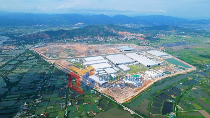 Toàn cảnh KCN Sông Khoai (TX Quảng Yên) (12-2024). Ảnh: Thanh Hằng