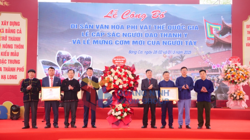 2025-03_Hội làng Bằng Cả năm 2025 - công bố Di sản văn hoá phi vật thể Quốc gia Lễ cấp sắc người Dao Thanh Y, Lễ mừng cơm mới của người Tày. Ảnh: Xuân Hòa