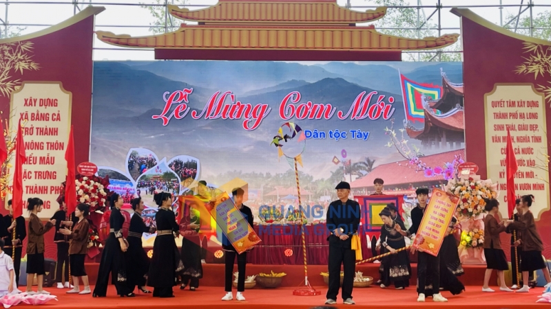 2025-03_Hội làng Bằng Cả năm 2025 - Tái hiện lễ mừng cơm mới của người Tày. Ảnh: Xuân Hòa